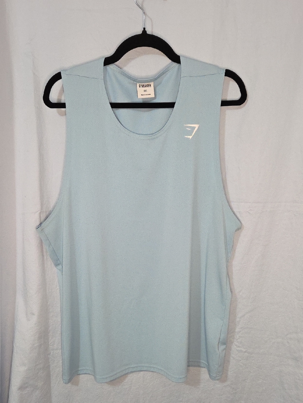 Mens Gymshark Pale Blue Athletic Sleeveless Tank - Size XXL